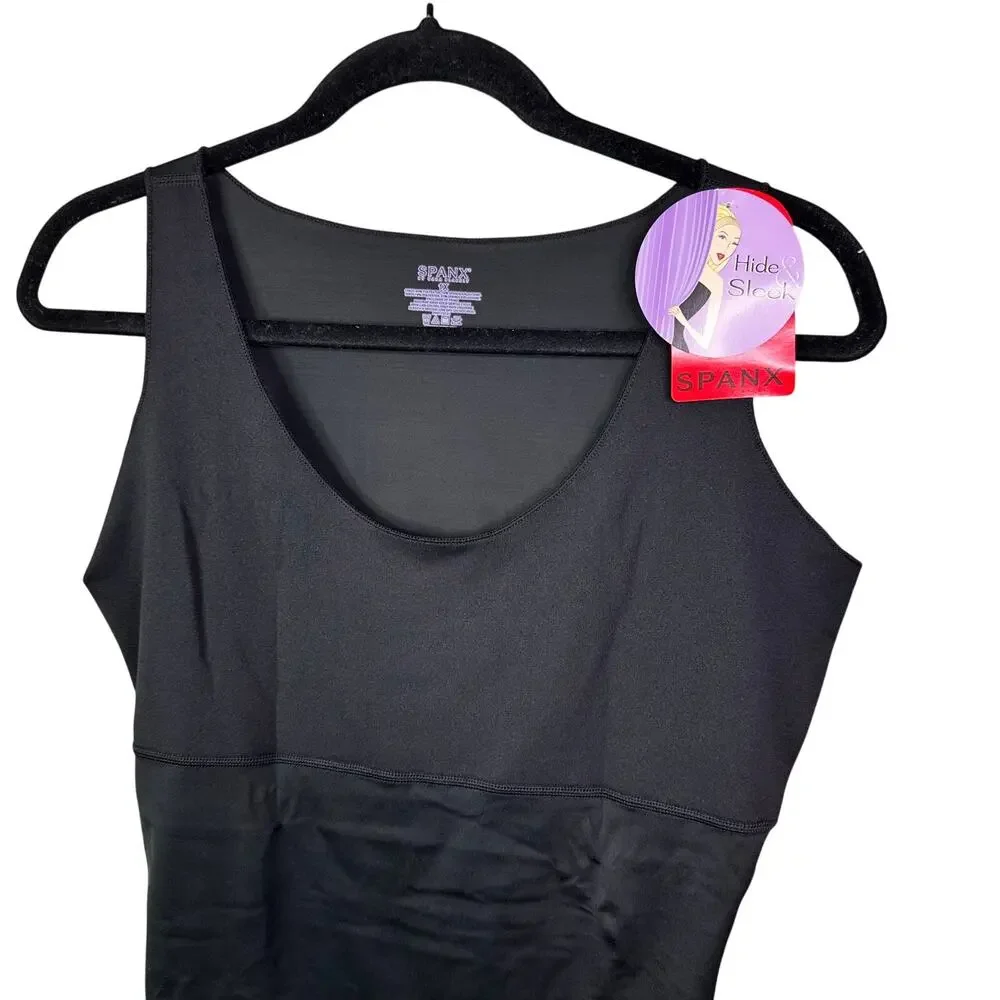 Sunday sale!!!! NWT Spanx Thinstincts Black Tank Top Size 1X XL Compression - Picture 2 of 5